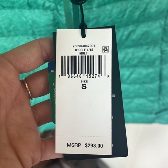 Brand New RLX Ralph Lauren Green Golf Zip Up Puffy Vest Pockets Water Repellent - Picture 5 of 16